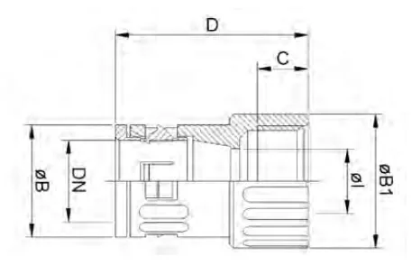 Quick-coupler connectors in polyamide — straight plastic female thread 5112 / 5110