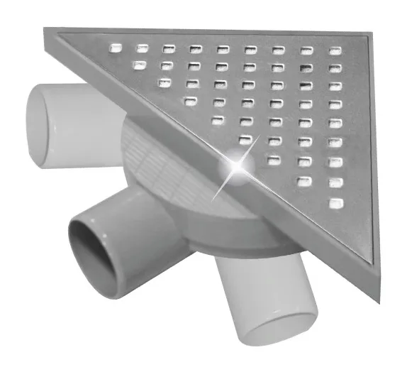 Corner drain stainless steel square — EJIM JSB1084