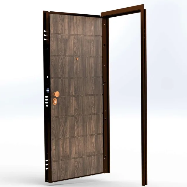 Porte blindée isolée — 20 points d’ancrage