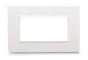 BELLA 43 rectangular 4-module plate, white — SOMEF 43PY04B