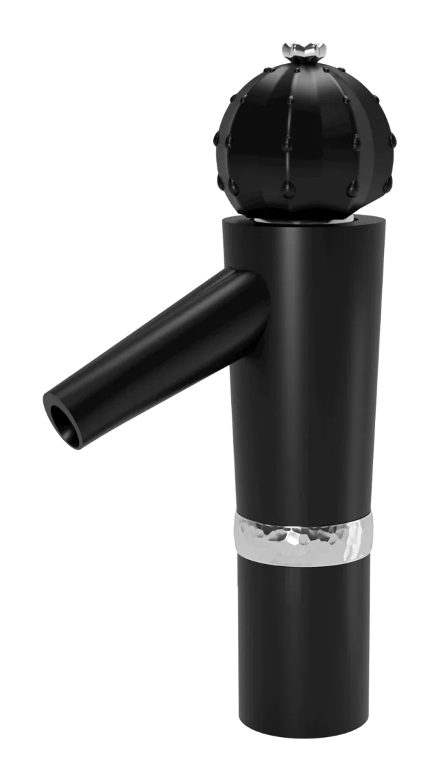 Extended basin mixer matt black / chrome Cactus — SOPAL 06HGAA4