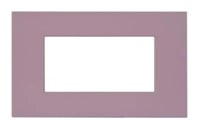 Plate SMART EASY 44 rectangular violet matt 4 modules — SOMEF 44PSME4VIO