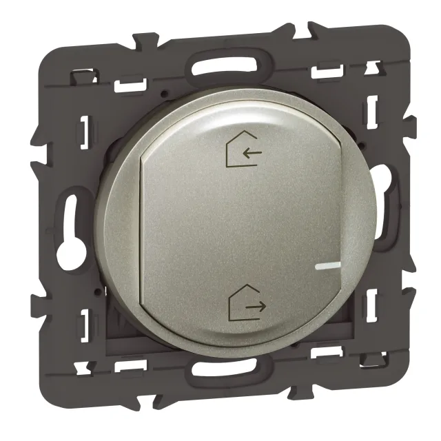 Commande sans fils 2 scénarios Départ/Arrivée pour installation connectée Céliane with Netatmo - titane sans plaque — Legrand