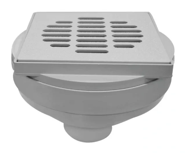 Siphon de sol PVC Slim sortie verticale Ø50 12 × 12 EJIM JSB1136