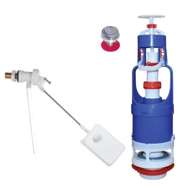 Flush mechanism push-button Bella with float valve brass — EJIM JWC2040