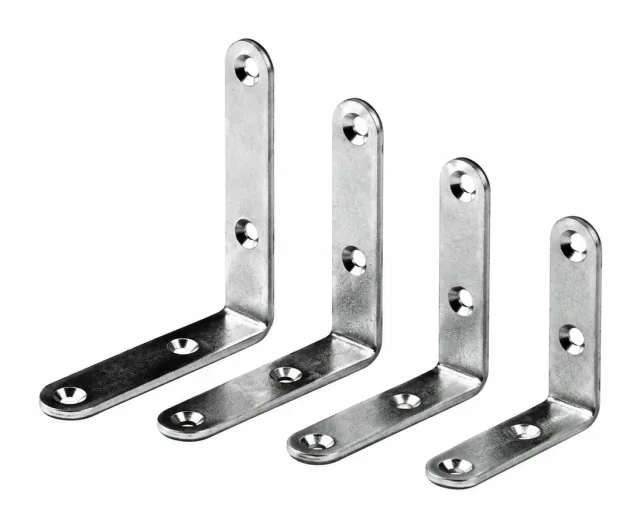 Équerres de chaise zinguées de 15 à 100 mm