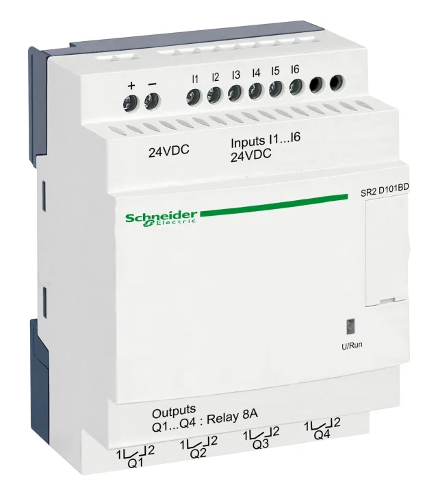 Zelio Logic SR2/SR3 SR2D101BD smart relay – 10 I/O – 24 V DC