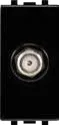 STIEL ALPHA type F coaxial satellite socket black