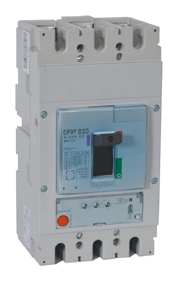 Disjoncteur électronique S1 DPX³630 pouvoir de coupure 50kA 400V~ – 3P – 630A — Legrand — 422512