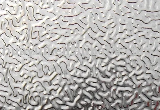 Tôles et bobines en aluminium gaufré stucco