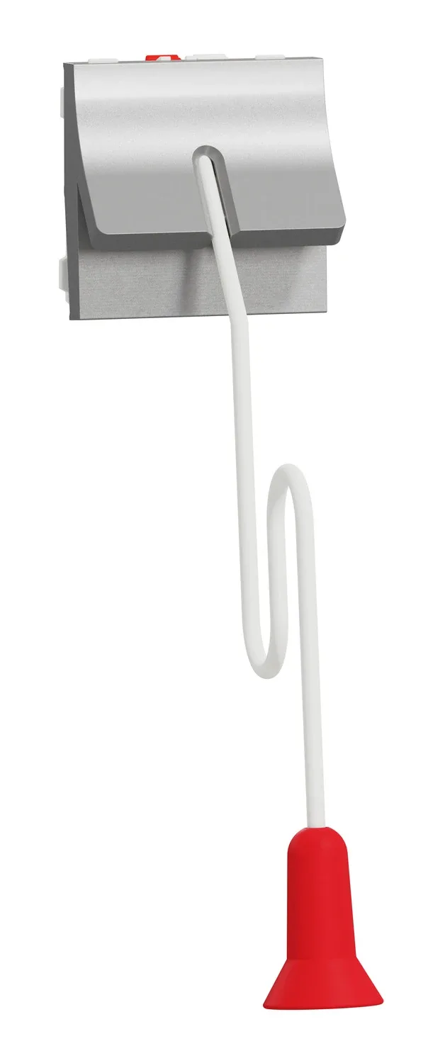 Bouton-poussoir à tirette New Unica NU322630 — aluminium