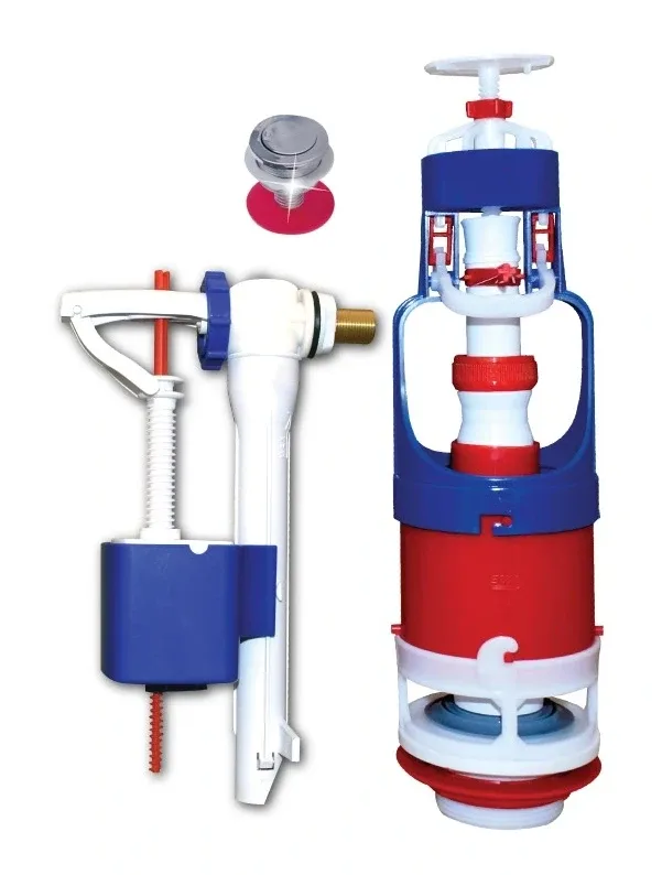 Mécanisme de chasse à poussoir Rosa avec flotteur compact embout laiton — EJIM JWC2047