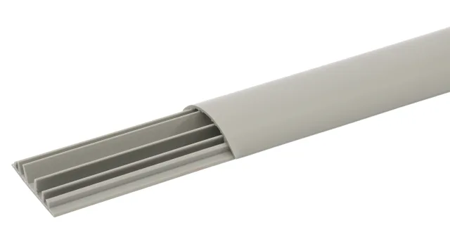Passage de plancher 3 compartiments 50x12mm – gris RAL7030 — Legrand
