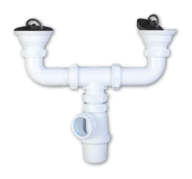 Waste tee double bowl + ring — EJIM JCU3026