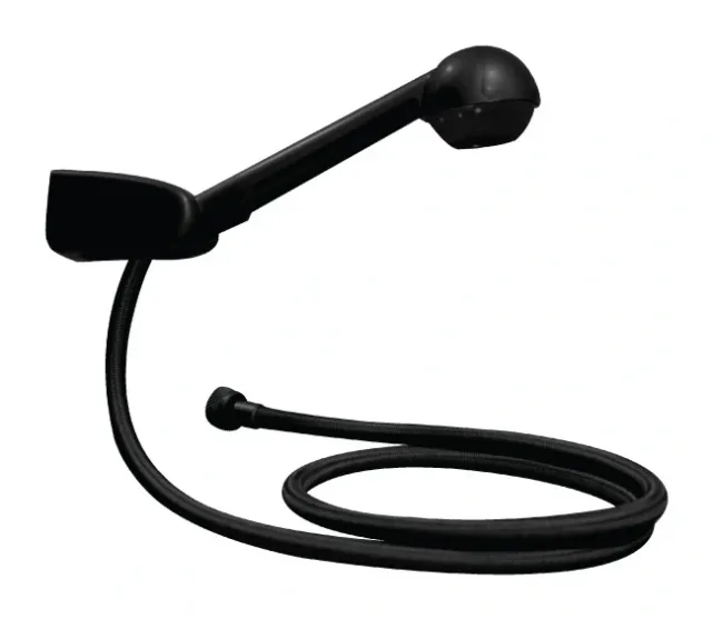 Shower set with domed hand shower black — EJIM JSB1060