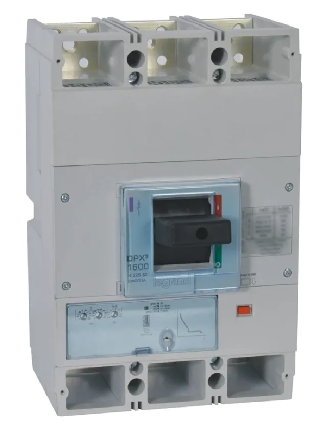 Disjoncteur électronique S1 DPX³1600 pouvoir de coupure 50kA 400V~ – 3P – 800A — Legrand — 422552