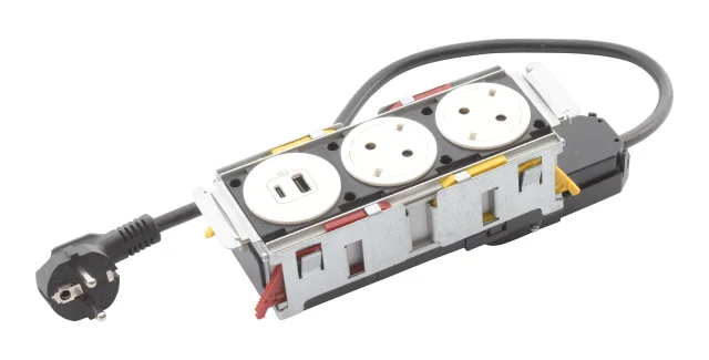 Legrand Incara furniture power module — 250V, IP20, White — 654747