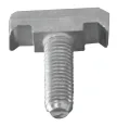 Screw, nut and washer
