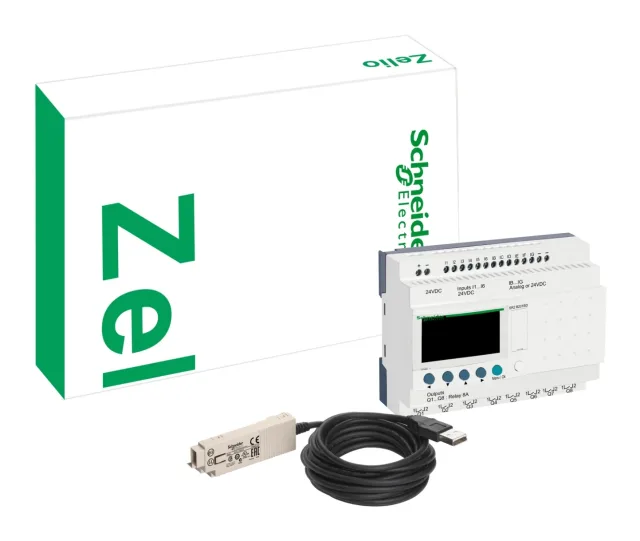 Zelio Logic SR2PACK2FU smart relay discovery pack – 20 I/O – 100-240 V AC