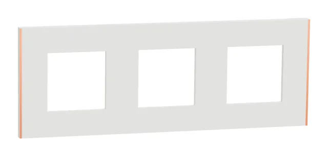 Plaque de finition New Unica NU600642 — blanc / cuivre