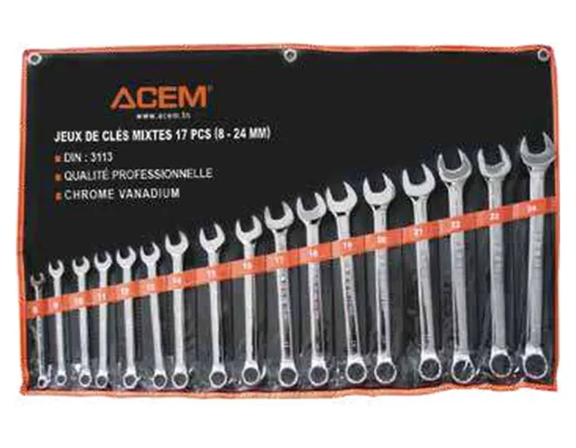 Set of combination spanners in pouch — 120603