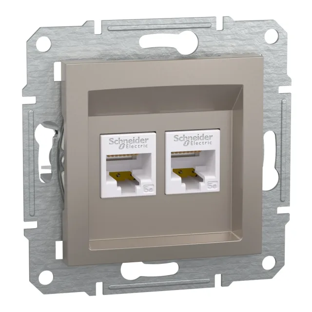Prise RJ45 Asfora EPH4400169 — bronze