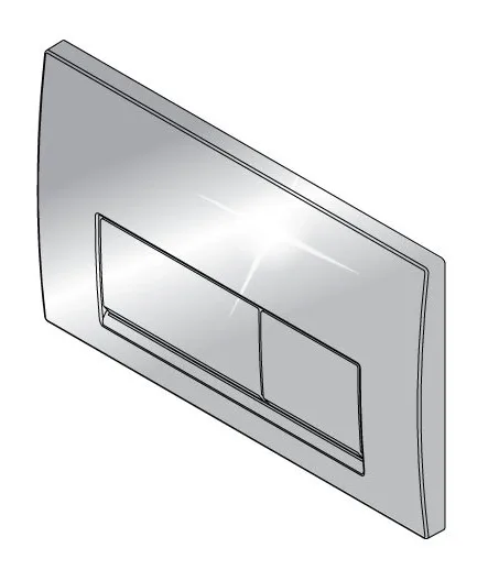 Plaque de déclenchement rectangulaire 13 — EJIM JWC2119