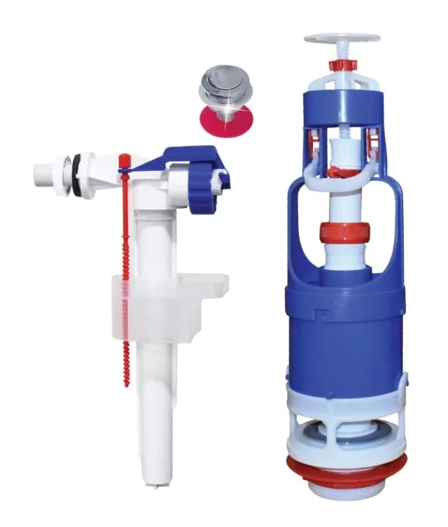Flush mechanism push-button Bella with float valve quiet — EJIM JWC2039