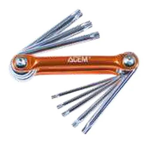 Set of hex keys resitorx in folding holder — 125202