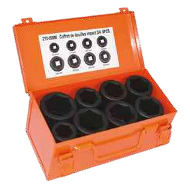 Coffret de douilles à chocs 3/4&Prime; série longue — 251008
