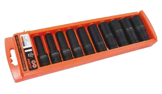 Set of impact sockets deep series 1/2&Prime; — 582717