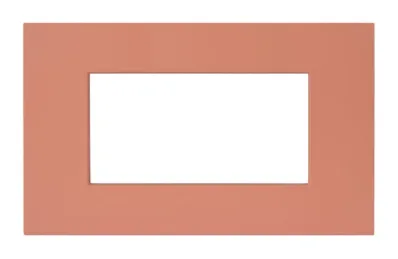 Plate SMART EASY 44 rectangular terracotta matt 4 modules — SOMEF 44PSME4TCO