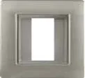 STIEL ALPHA IP55 square weatherproof flush holder silver