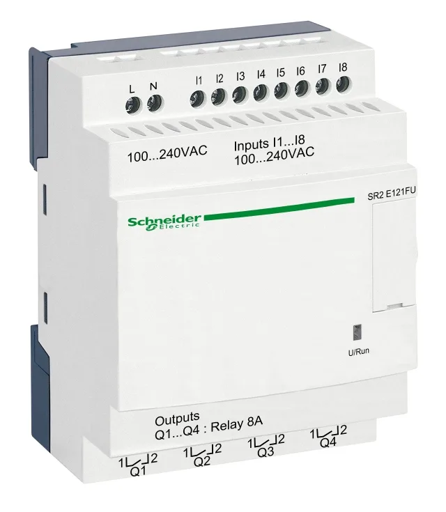 Zelio Logic SR2/SR3 SR2E121FU smart relay – 12 I/O – 100-240 V AC