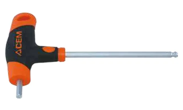Screwdriver T-handle with twin handle 6-point, ball end — 820000