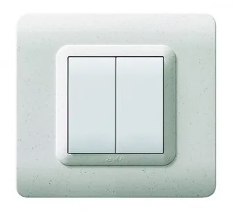 Plate technopolymer 44 square marble 2 modules — SOMEF 44P32M