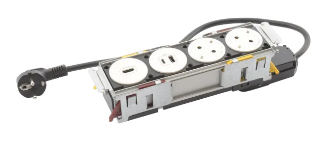 Legrand Incara furniture power module — 250V, IP20, White — 654748