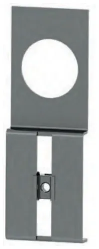 Internal modularity — Cable duct bracket for pushbuttons
