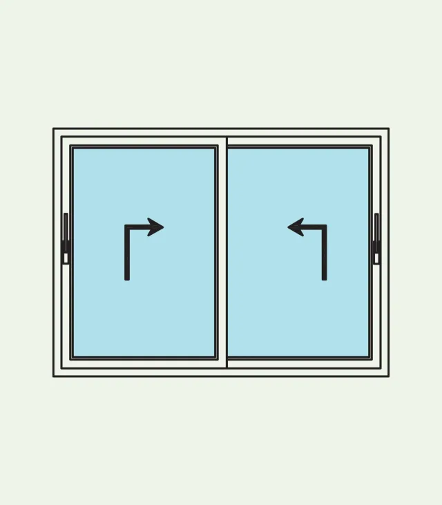 Porte-fenêtre aluminium à levage — 2 vantaux coulissants