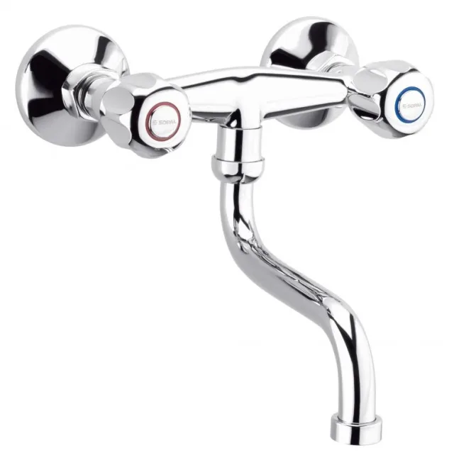 Two-handle kitchen sink mixer wall-mounted Salakta — SOPAL 04C1A04