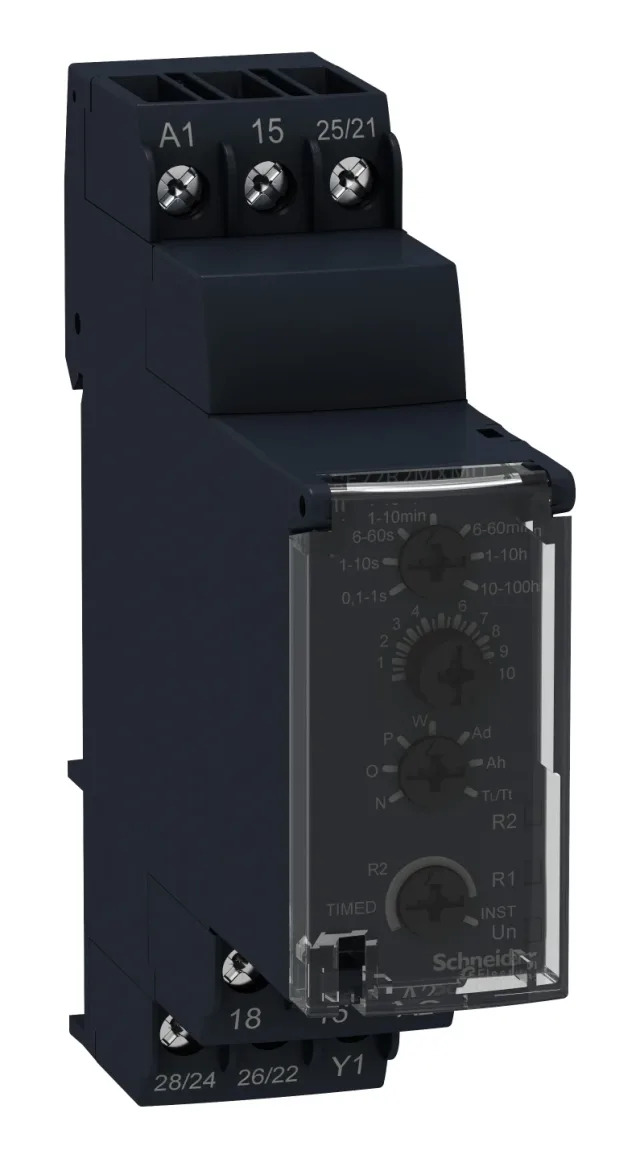 Modular timing relay RE22R2MMW — 12...240 V AC/DC — Schneider Electric