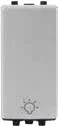 STIEL ALPHA push-button with light symbol silver