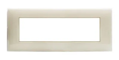 Plate YOUNG 44 rectangular ivory 7 modules — SOMEF 44PJ07AVR