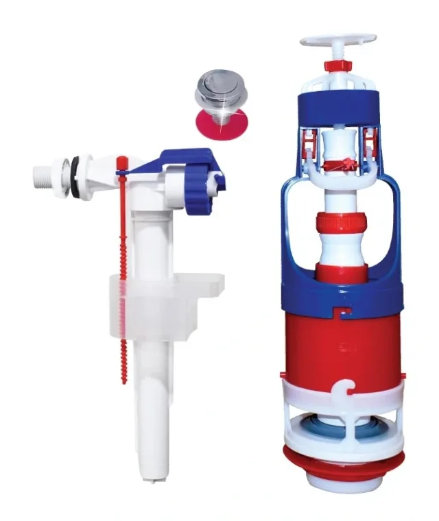 Flush mechanism push-button Rosa with float valve quiet EJIM JWC2048