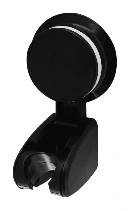 Hand shower holder with swivel joint with suction cup ABS black — EJIM JSB1164