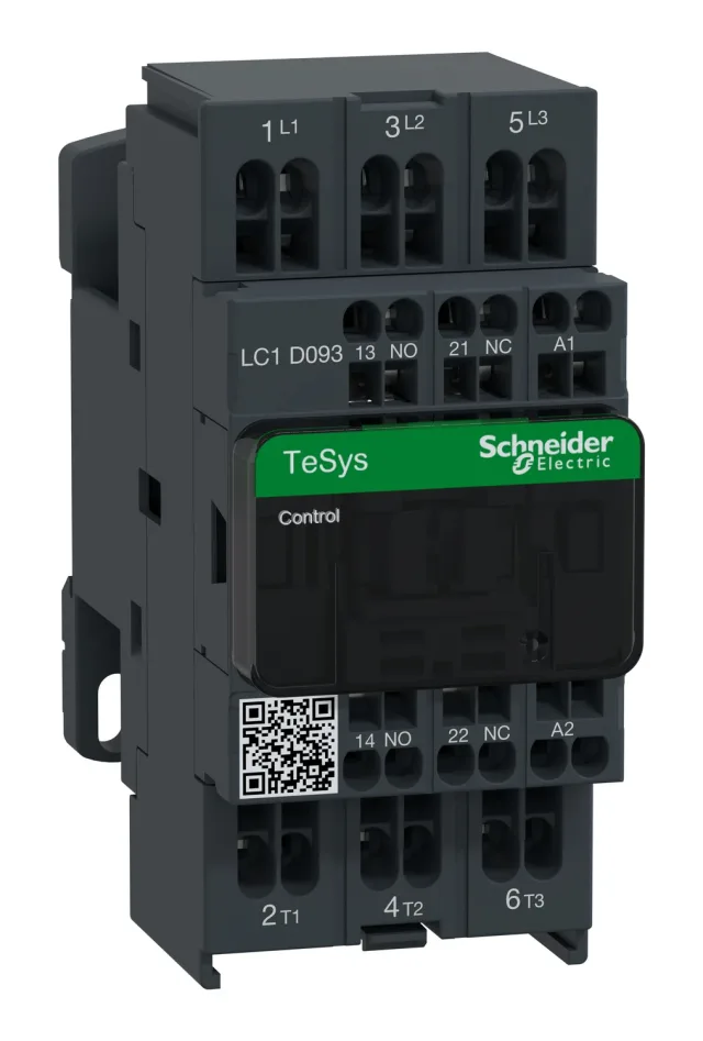 TeSys Deca LC1D093P7 contactor — 3P, 9 A AC-3/AC-3e, 230 V AC, 50/60 Hz control