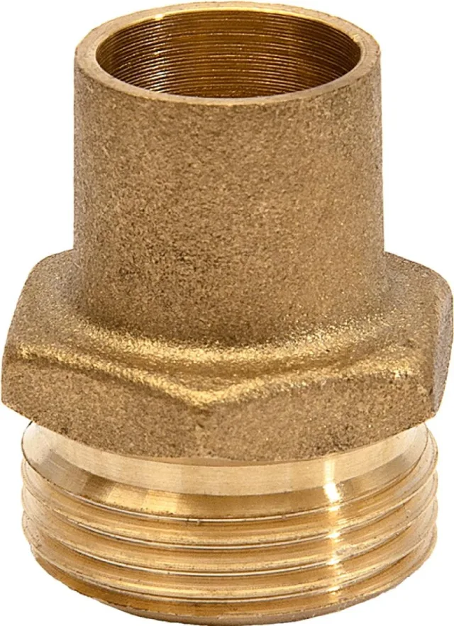 SOPAL — One-piece male JSC gas nipple for brazing to copper — 14C9A01
