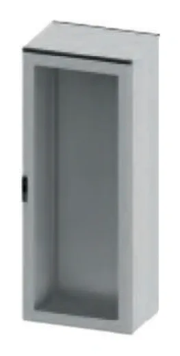 Armoire monobloc soudée CAE — structure d’armoire CAE avec panneau arrière et porte vitrée