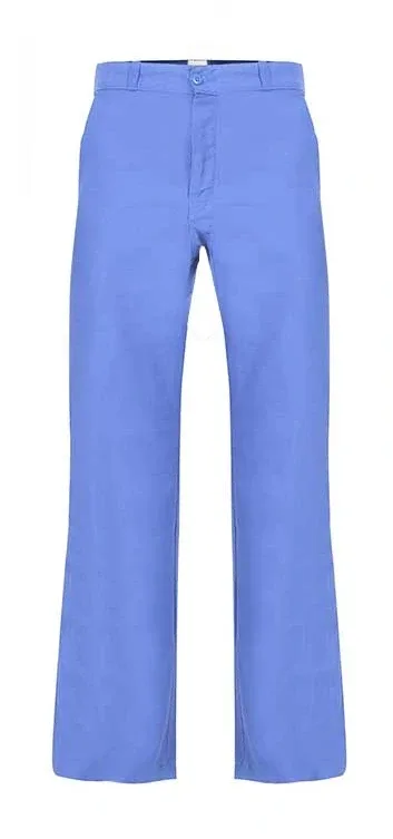 Blue work trousers