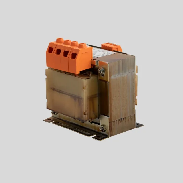Single-phase safety transformer 0–12–24 V